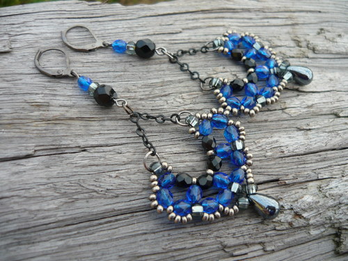 Náušnice Blue Velvet — foto 5