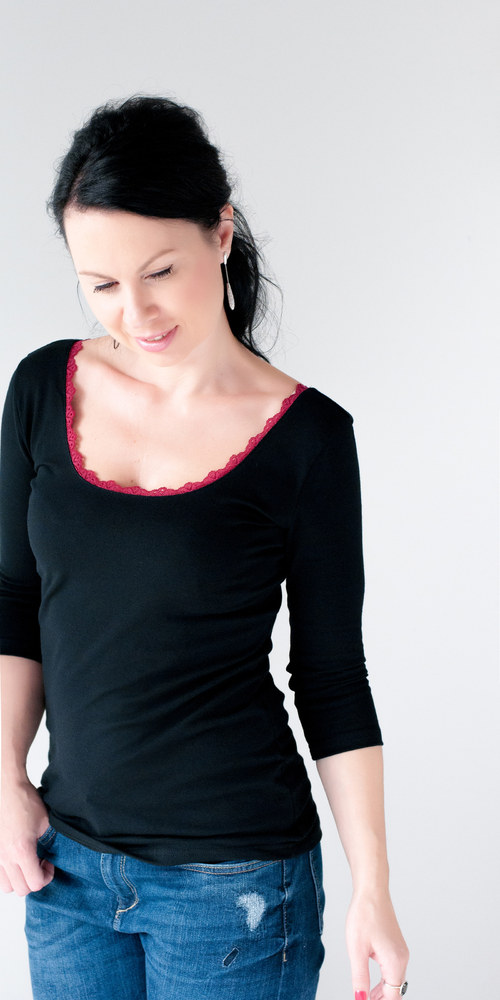 Dámské tričko černé — foto 4