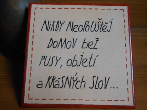 Cedulka na dveře z bytu :) — foto 2