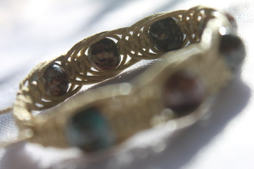 Náramek makramé/shamballa — foto 5