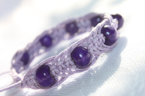 Náramek makramé/shamballa — foto 3