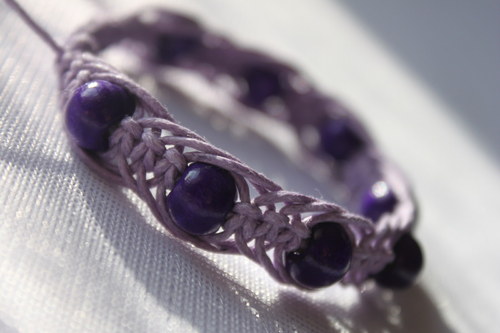 Náramek makramé/shamballa — foto 6