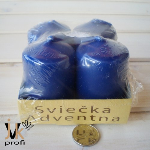 Adventní svíčky - modré — foto 2