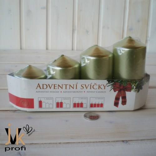 Adventní svíčky postupné - sv. zelené — foto 2