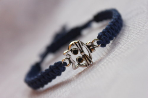 Kočička.. Náramek makramé/shamballa — foto 2