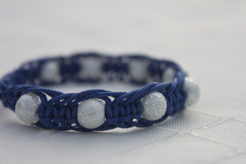 Náramek macramé/shamballa — foto 2