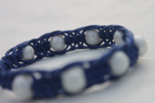 Náramek macramé/shamballa — foto 6