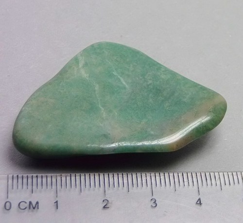 Prasem (africký jadeit) tromlovaný - D599 — foto 2