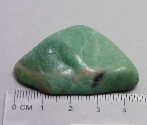 Prasem (africký jadeit) tromlovaný - D599 — foto 3