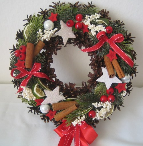 Adventní věnec na dveře 5 — foto 3