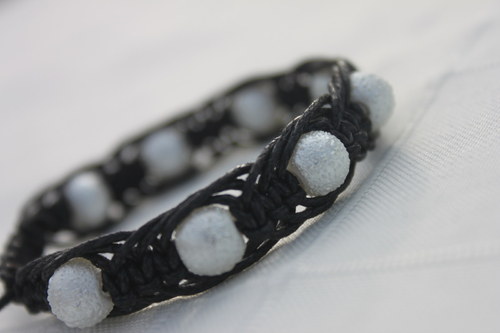 Náramek makramé/shamballa — foto 5