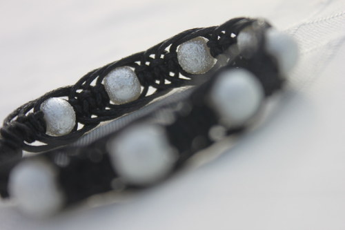 Náramek makramé/shamballa — foto 6