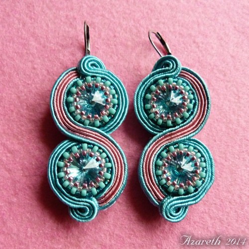 Sutaškové náušnice Turquoise Happiness — foto 4