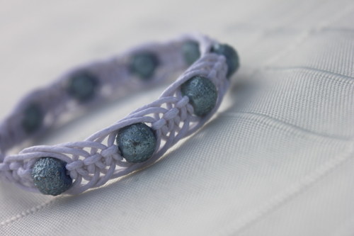 Náramek macramé/shamballa — foto 2