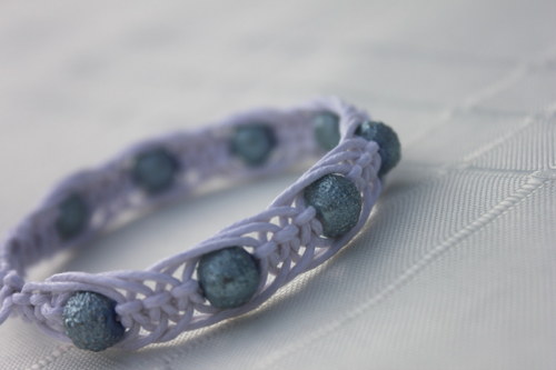 Náramek macramé/shamballa — foto 3