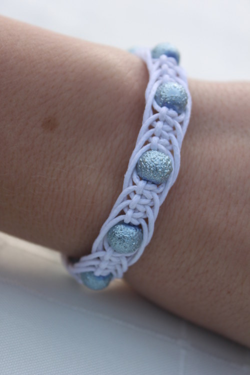 Náramek macramé/shamballa — foto 4
