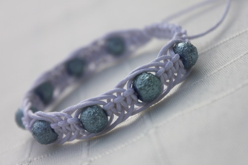 Náramek macramé/shamballa — foto 6