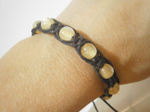 Náramek (shamballa/makramé) — foto 5