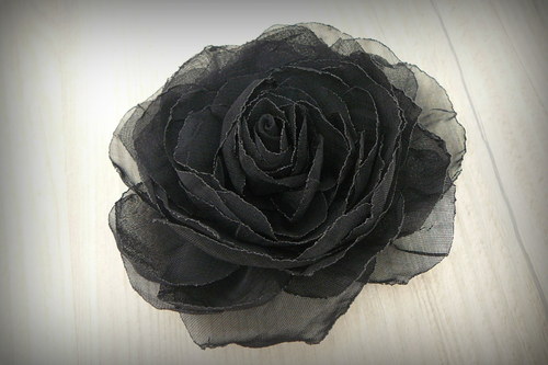 Černá organzová růže... — foto 2