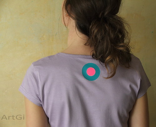 Tričko violet - pink&turquoise — foto 2