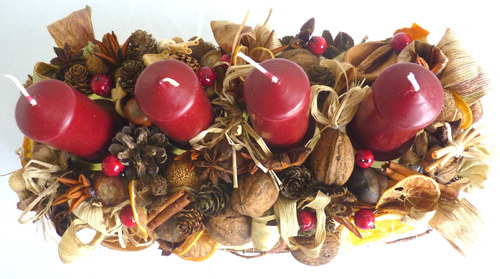 Voňavý adventní svícen - oválný — foto 2