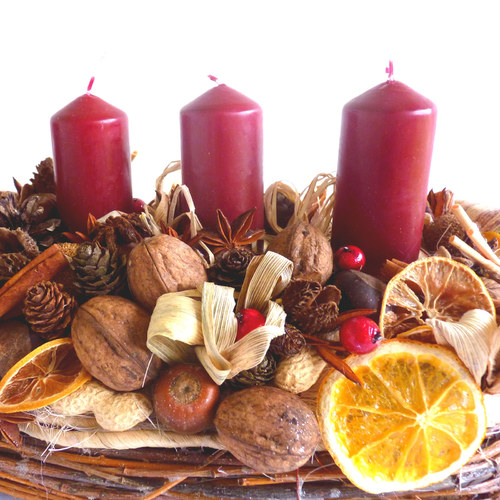 Voňavý adventní svícen - oválný — foto 3