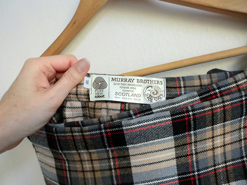 Vintage skotská sukně* — foto 3