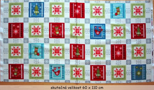 Patchworkový vánoční panel sleva z 253,- Kč — foto 2