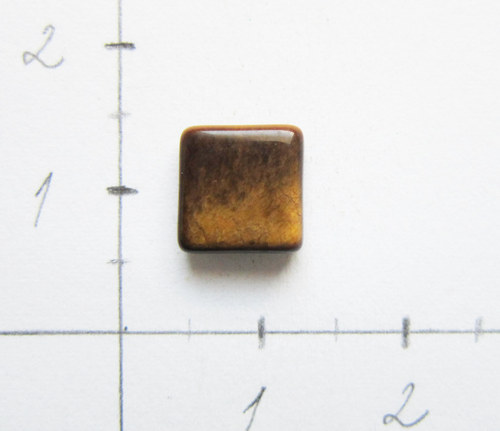 Tygří oko kabošon, 7x7x2 — foto 2