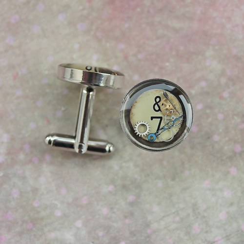Old typewriter cufflinks — foto 2