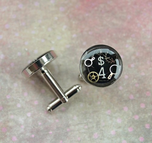 Old typewriter cufflinks — foto 2