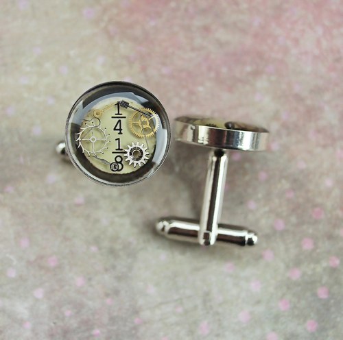 Old typewriter cufflinks — foto 2