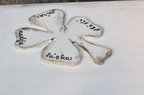 Dřevěná krabička ŠTĚSTÍČKO — foto 2
