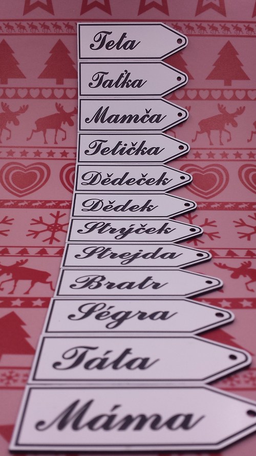 Vánoční jmenovky — foto 2