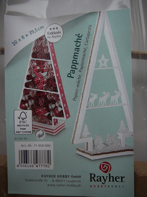 Polotovar pappmaché stromek 39 cm — foto 2