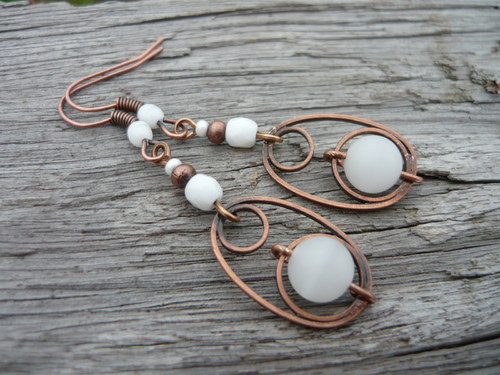 Náušnice White orient — foto 3