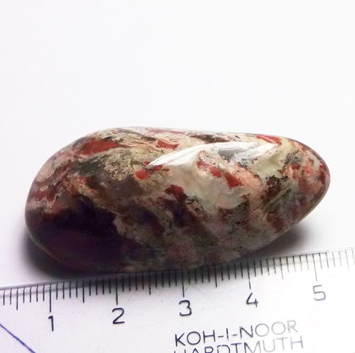 Jaspis brekciový - tromlovaný - B677 — foto 2