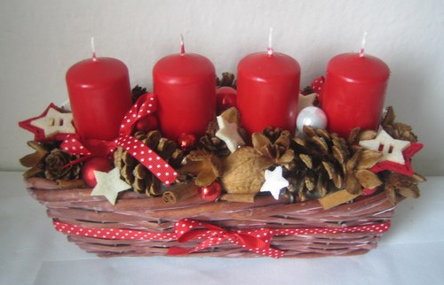 Adventní košík s hvězdičkami — foto 2