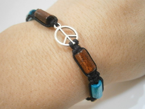 Hippie náramek (makramé/shamballa) — foto 2