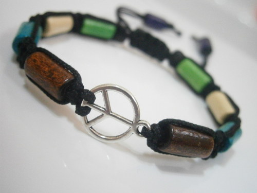 Hippie náramek (makramé/shamballa) — foto 3