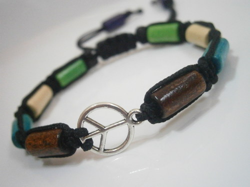 Hippie náramek (makramé/shamballa) — foto 4