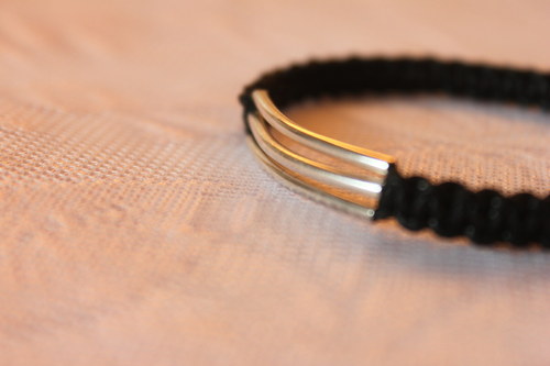 Touha... Náramek makramé/shamballa — foto 2