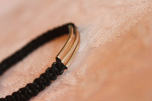 Touha... Náramek makramé/shamballa — foto 3