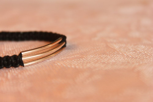 Touha... Náramek makramé/shamballa — foto 4