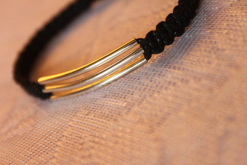 Touha... Náramek makramé/shamballa — foto 5