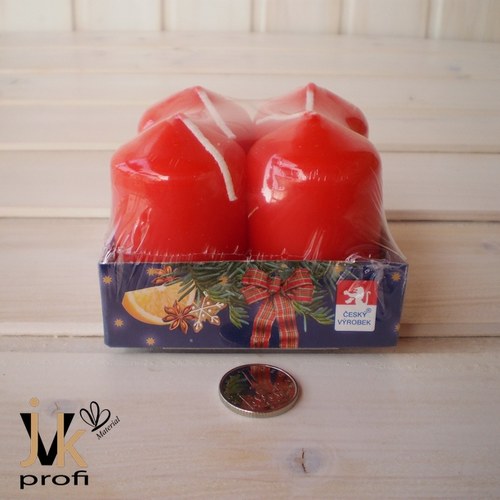 Adventní svíčky - červené — foto 2
