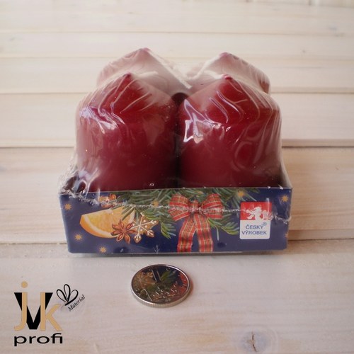 Adventní svíčky - tm. červené — foto 2