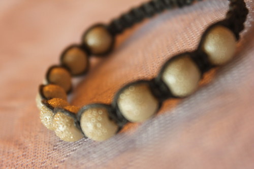 Náramek makramé/shamballa — foto 3