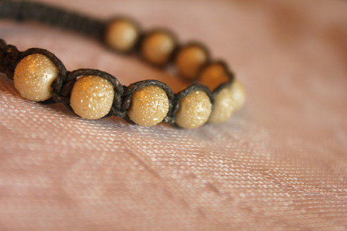 Náramek makramé/shamballa — foto 4