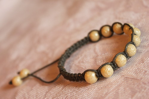 Náramek makramé/shamballa — foto 5